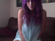 Purple Hair Girl Masturbation